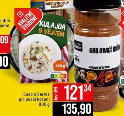 Gastro Servis grilovací koření 800 g 