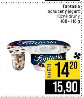 Fantasia ochucený jogurt různé druhy 100-118 g