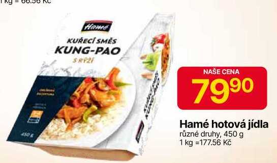 Hamé hotová jídla různé druhy, 450 g