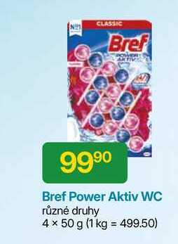 Bref Power Aktiv WC různé druhy 4 x 50 g 