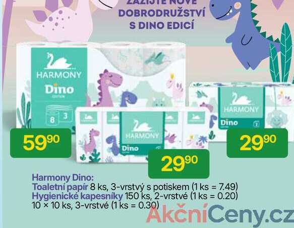 Harmony Toaletní papír 8 ks, 3-vrstvý s potiskem 