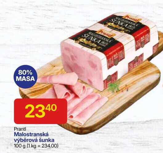 Malostranská výběrová šunka 100 g 