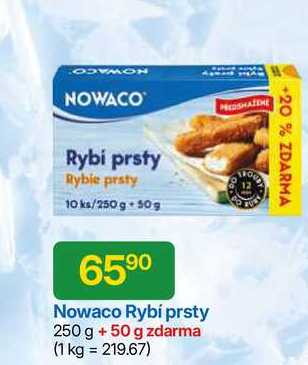 NOWACO Rybí prsty Rybie prsty 10 ks/250 g + 50 g 