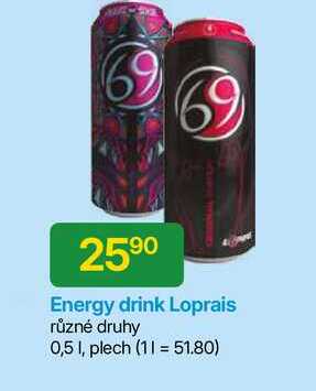 Loprais Energy drink různé druhy 0,5l