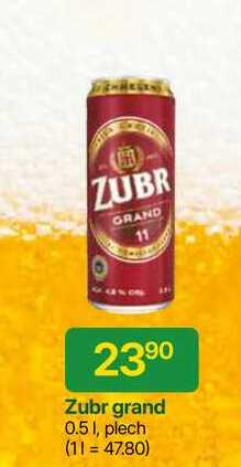 Zubr grand 0.5l, plech