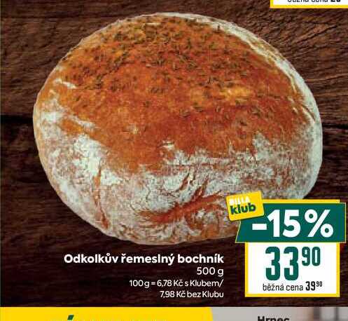 Odkolkův řemeslný bochník 500 g 