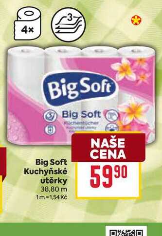 Big Soft Kuchyňské utěrky 38,80 m 