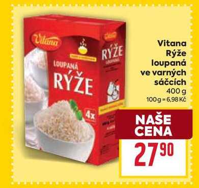 Vitana Rýže loupaná ve varných sáčcích 400 g