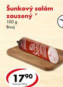 Šunkový salám zauzený, 100 g 