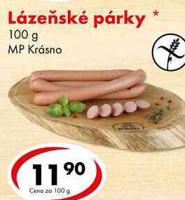 Lázeňské párky, 100 g