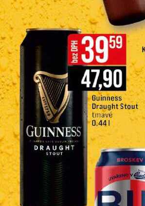 Guinness Draught Stout tmavé 0.44l