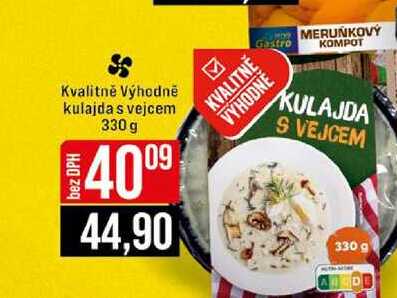 Kvalitně Výhodně kulajda s vejcem 330 g
