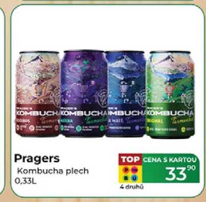 Pragers Kombucha plech 0,33L