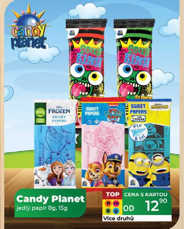 Candy Planet jedlý papír 8g, 15g  