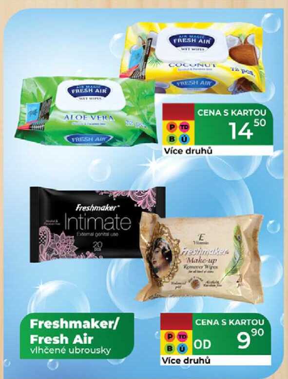 Freshmaker/ Fresh Air vlhčené ubrousky  