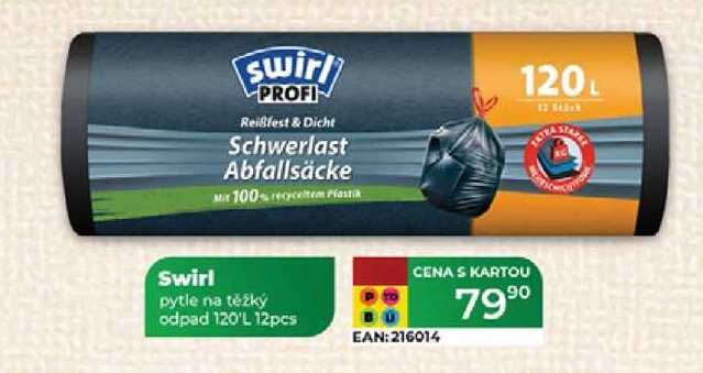 Swirl pytle na těžký odpad 120'L 12pcs  