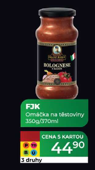FJK Omáčka na těstoviny 350g/370ml  
