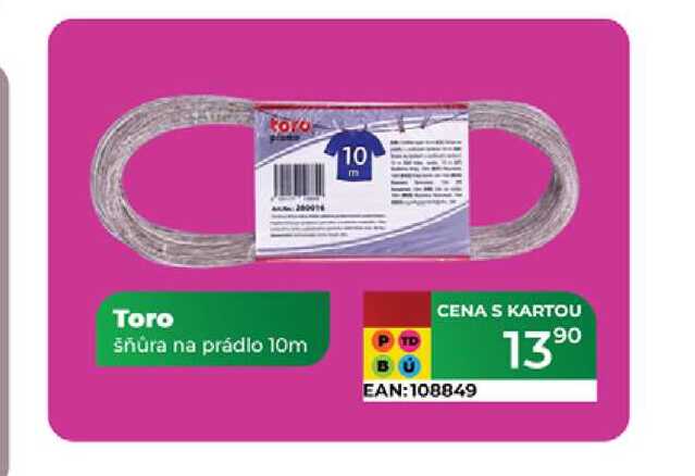 Toro šňůra na prádlo 10m