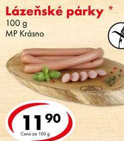 Lázeňské párky, 100 g 