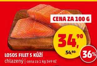 LOSOS FILET S KŮŽÍ chlazený, 100 g