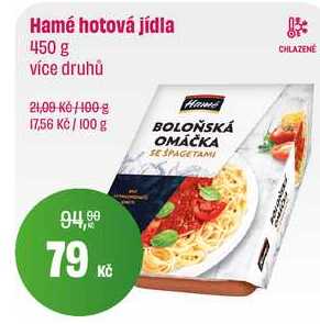 Hamé hotová jídla 450 g více druhů 