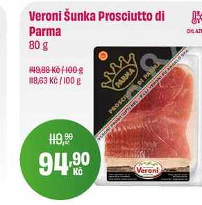 Veroni Šunka Prosciutto di Parma 80 g