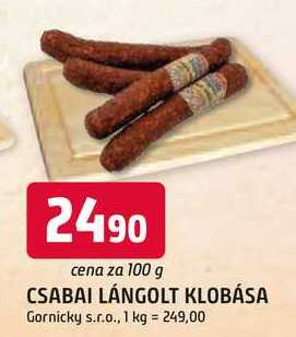 CSABAI LÁNGOLT KLOBÁSA 100 g