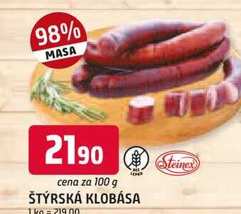 ŠTÝRSKÁ KLOBÁSA 100g