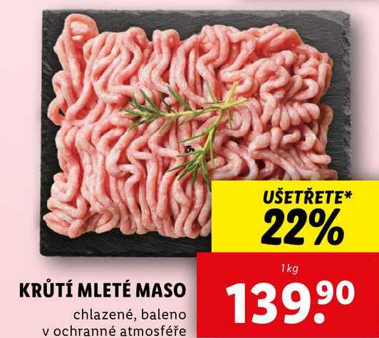 KRŮTÍ MLETÉ MASO, 1 kg
