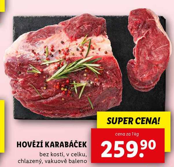 HOVĚZÍ KARABÁČEK, cena za 1 kg