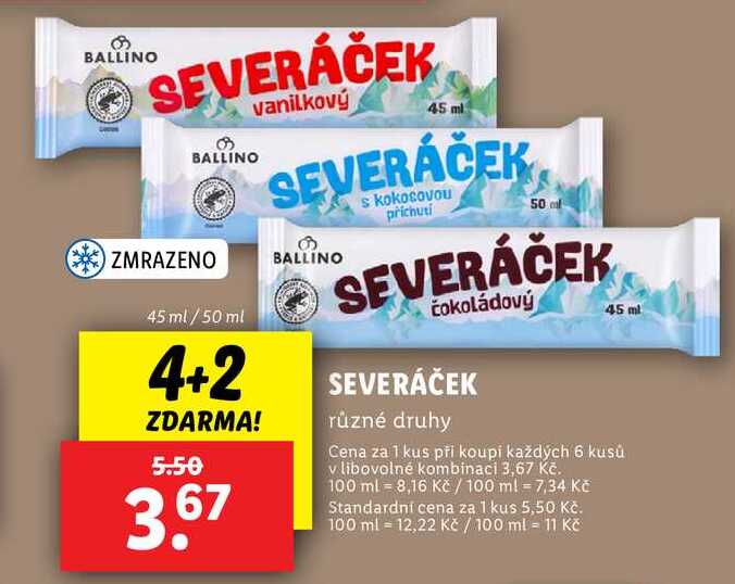 SEVERÁČEK, 45 ml/50 ml