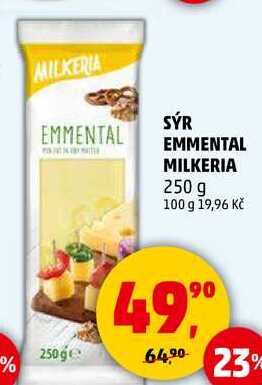 SÝR EMMENTAL MILKERIA, 250 g 