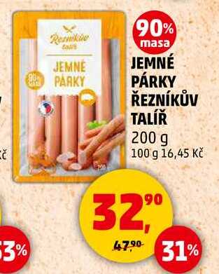 JEMNÉ PÁRKY ŘEZNÍKŮV TALÍŘ, 200 g  