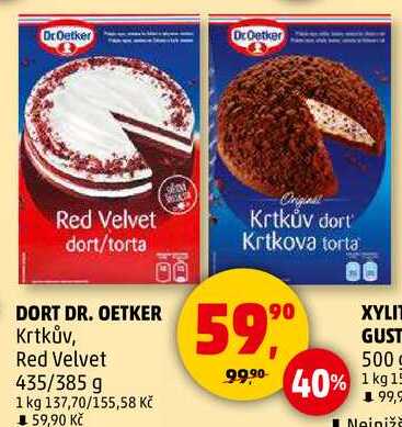 DR. OETKER Krtkův, Red Velvet, 435/385 g