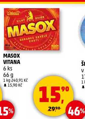 MASOX VITANA, 6 ks, 66 g  