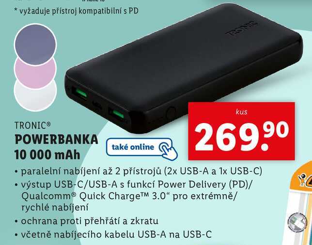 POWERBANKA 10 000 mAh 
