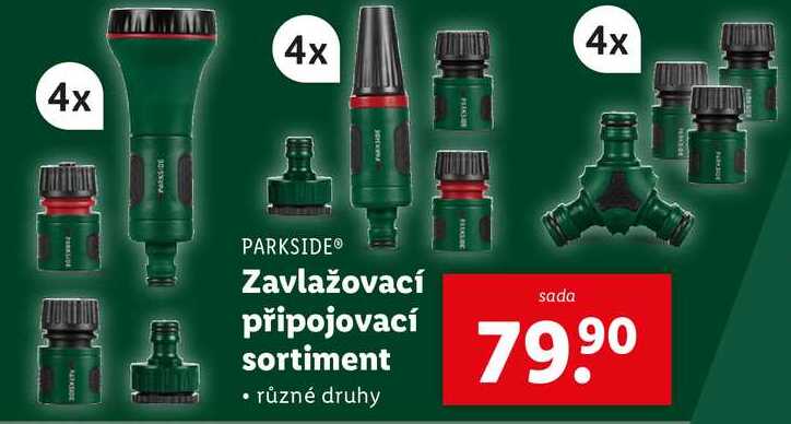 Zavlažovací připojovací sortiment