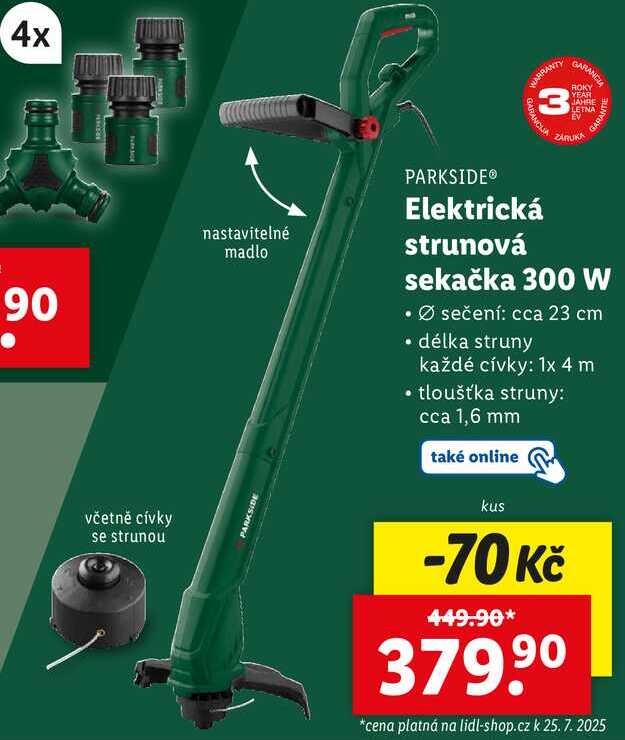 Elektrická strunová sekačka 300 W
