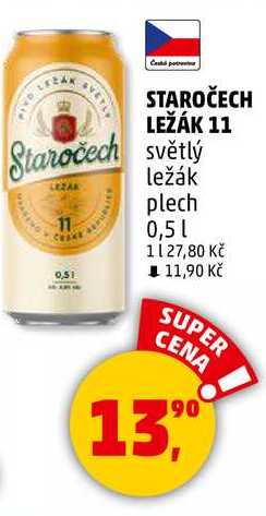 STAROČECH LEŽÁK 11 světlý ležák, 0,5 l 