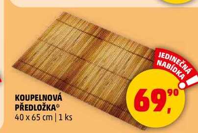 KOUPELNOVÁ PŘEDLOŽKA 40 x 65 cm, 1 ks