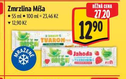 Míša zmrzlina 55ml, vybrané druhy