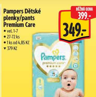 Pampers Premium Care dětské plenky 