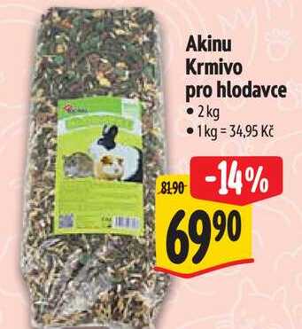Akinu Krmivo pro hlodavce 2kg 