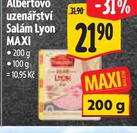 Salám Lyon MAXI 200 g 
