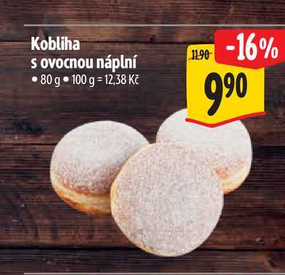 Kobliha s ovocnou náplní 80 g