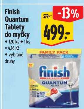 Finish Quantum Tablety do myčky 120 ks