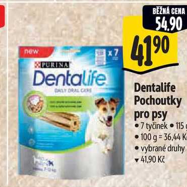 Dentalife Pochoutky pro psy 7 tyčinek 115 g 