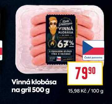 Vinná klobása na gril 500 g 