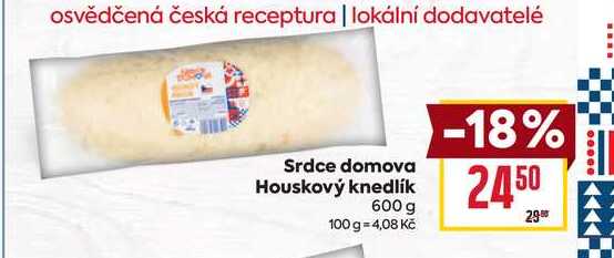 Srdce domova Houskový knedlík 600 g