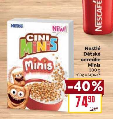 Nestlé Dětské cereálie Minis 300 g